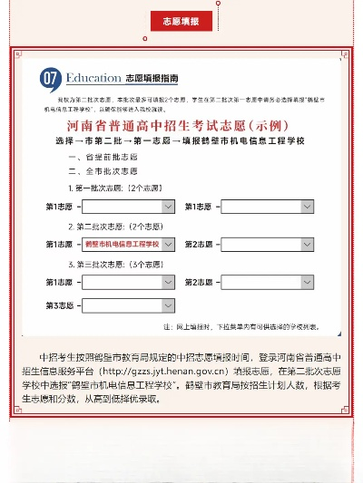 鹤壁高考志愿怎么填