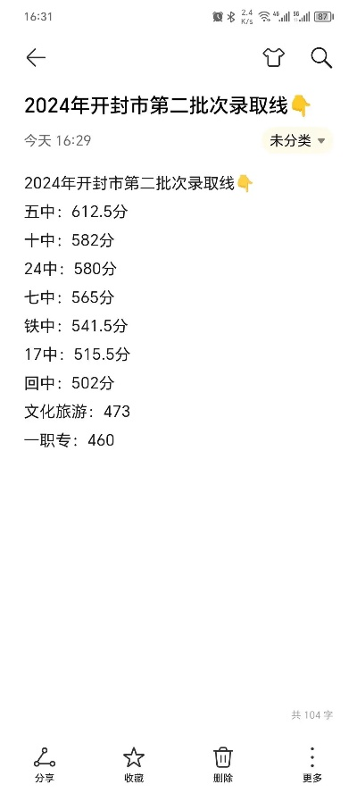 开封高考志愿怎么分