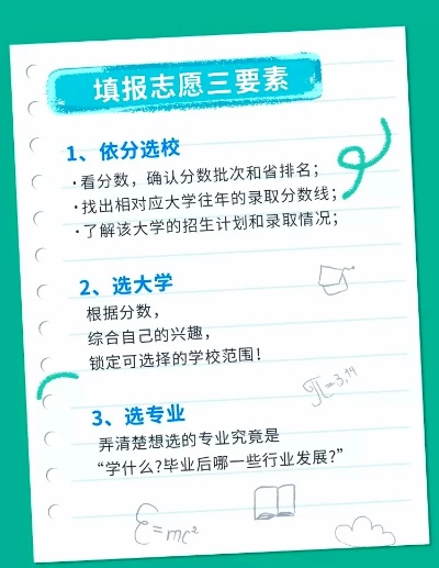 高考志愿要准备什么