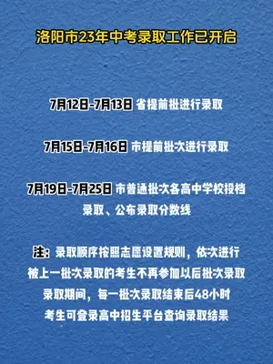 洛阳今年几号填高考志愿
