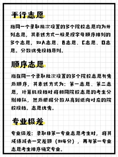 高考十个志愿怎么安排的