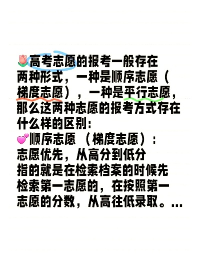 高考志愿有什么顺序