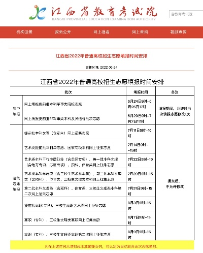 高考征集志愿时间江西