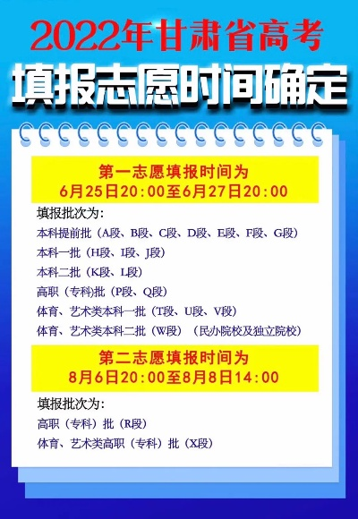 高考二表报志愿时间