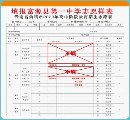 富源高考填报志愿时间