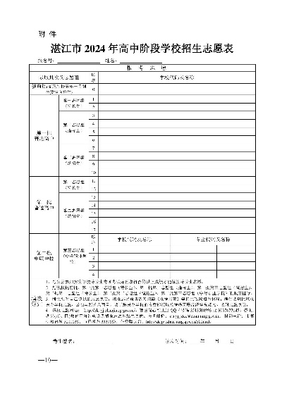 湛江高考志愿怎么填
