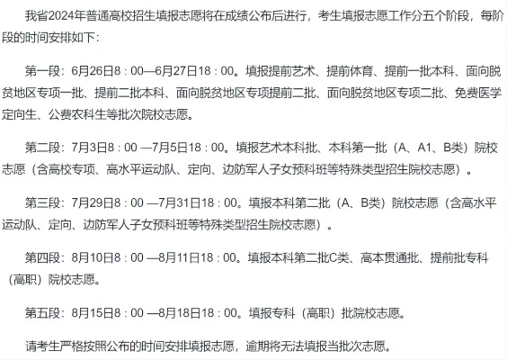 2824高考填志愿时间