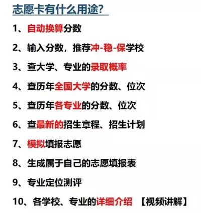 哪个高考志愿卡好用点