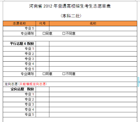 二高高考志愿怎么填写