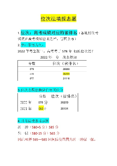 高考志愿稳多少位次