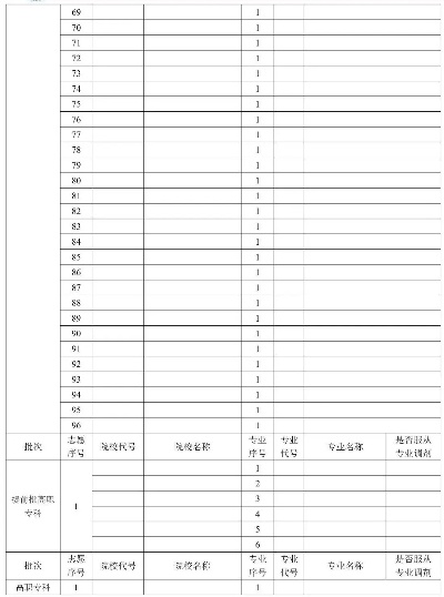 高考志愿怎么投档案表格
