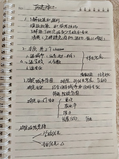 高考志愿笔记怎么写