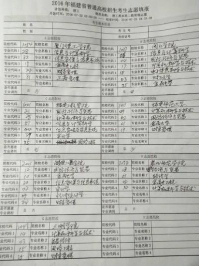 高考志愿章老师怎么写