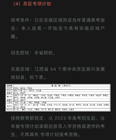 高考志愿苏区专项是什么