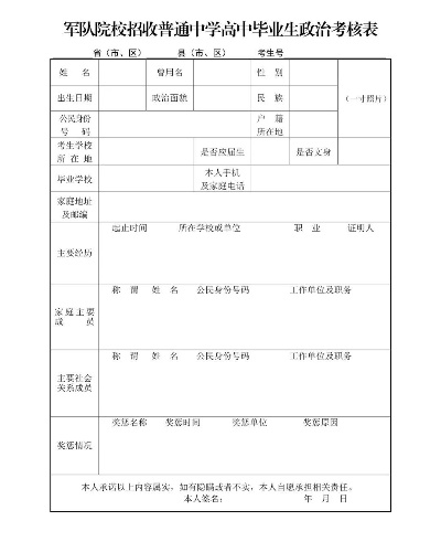 高考志愿政审是什么