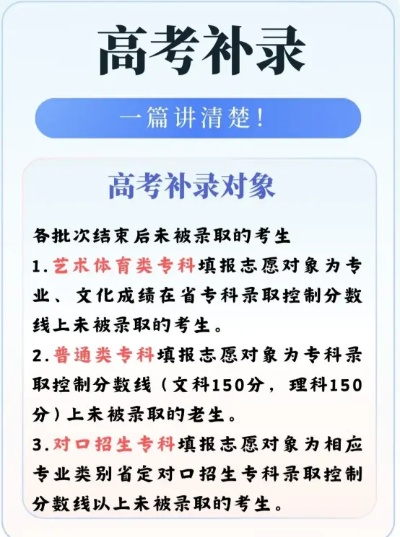 高考志愿补救有什么