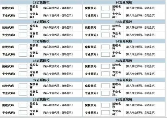 高考志愿位置怎么填写