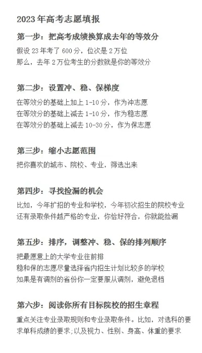豫东高考志愿怎么填报