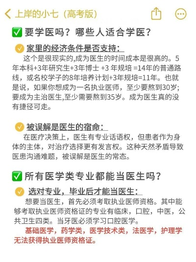 想学医高考志愿怎么选择