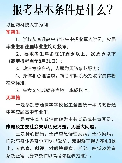 填写高考志愿有什么条件