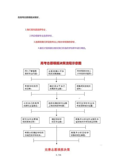 规划高考志愿流程怎么写
