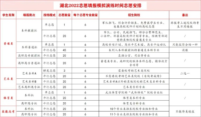 湖北模拟高考志愿怎么填