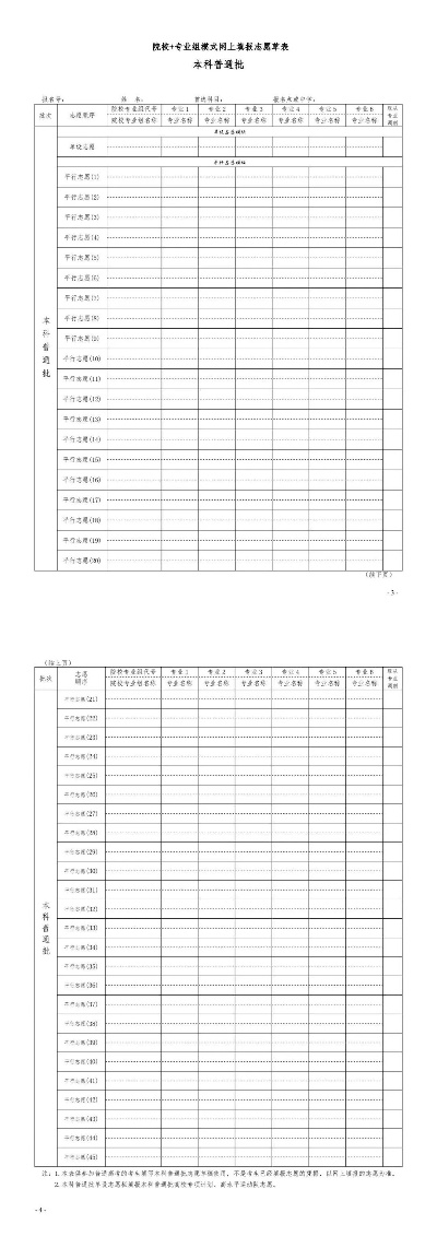 山西高考志愿表怎么填