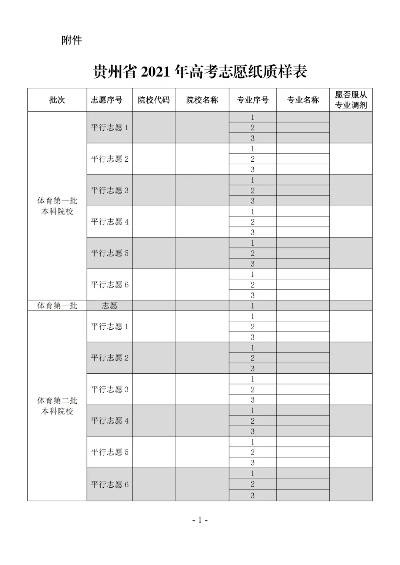 贵州高考阶梯志愿怎么填