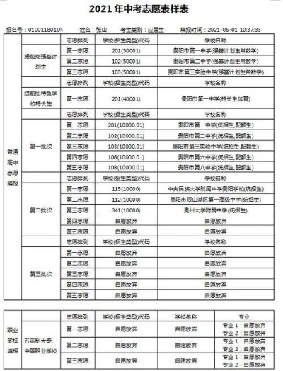 高中高考志愿在哪里填写