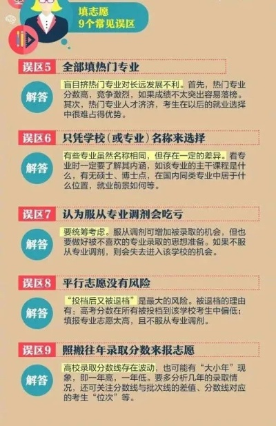 高考志愿填报9个志愿多少专业