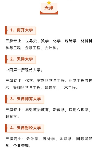 天津高考志愿大学有哪些