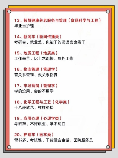 高考志愿劝退专业有哪些