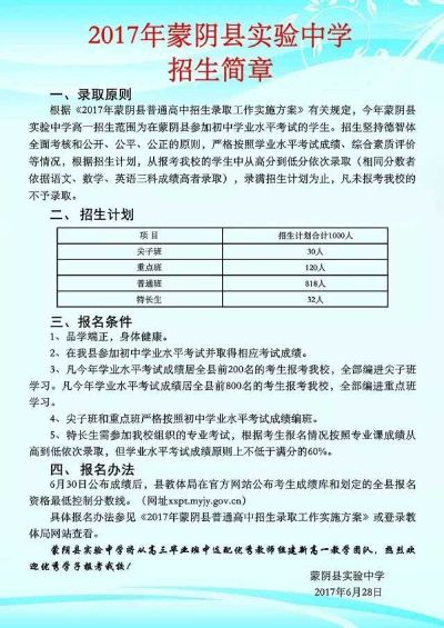 蒙阴高考填报志愿怎么填