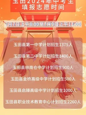 玉田高考报志愿时间